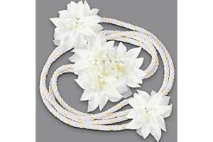 Wowangce Wedding Lasso Wedding Cord Ceremony Rope Lazo para Boda Lily Flower Lasso for Wedding Ceremony Rope Catholic Accent Rope Traditional Lazo Cord for Ceremony Lazo de boda Mexico Bridal Gift