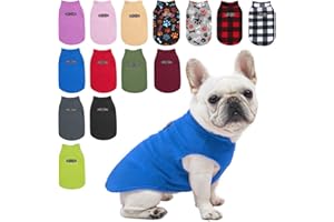 BEAUTYZOO Dog Fleece Vest Sweater Winter Jacket for Small and Medium Dogs with D-Ring Leash Cold Weather Coat Hoodie for XS S M Dogs Boy or Girls