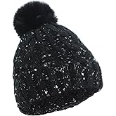 Heat Logic Women Winter Beanie Hat, Warm Stretchy Skull Cap, Soft Cozy Cap, Knit Beanie in Multiple Colors