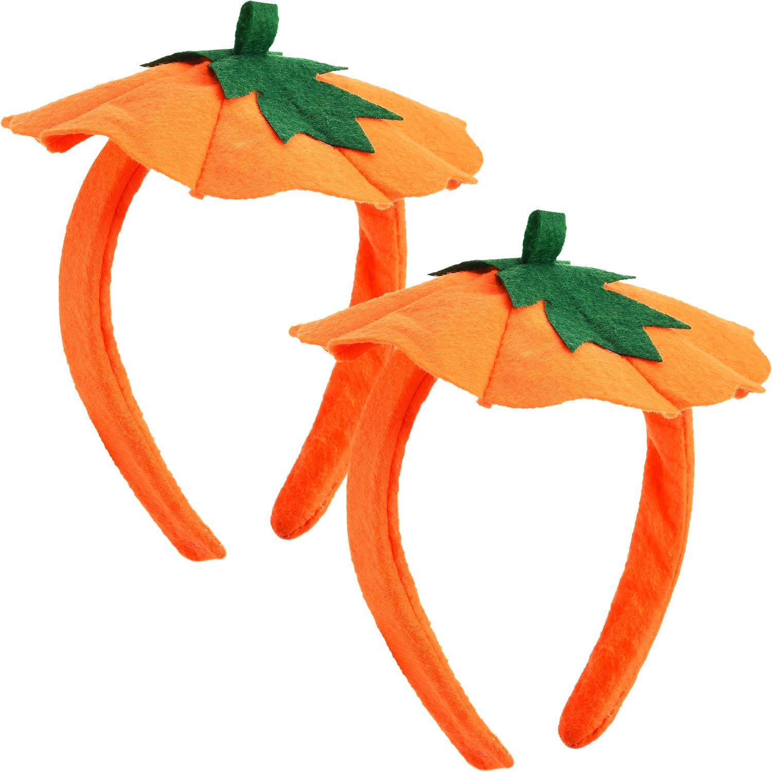 2 Pieces Halloween Pumpkin Headbands 