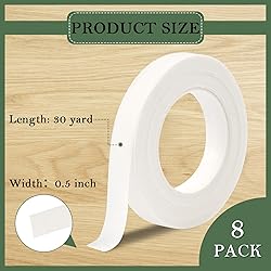 COIDEA 8 Rolls Floral Tape, 1/2" Wide Flower