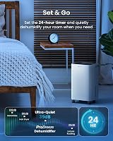 Pro Breeze 6L Dehumidifier with 2L Tank, Humidity Sensor, Timer, Portable view 7