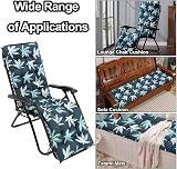 DKIEI Floral Printed Sun Lounge Cushion 168x48x8cm Leaf Green view 7