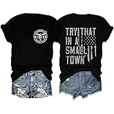 Pairxily Womens Oversized Graphic Country Concert Tees Vintage Cowgirl Western Shirts Rock Band T Shirts Cotton Loose Fit