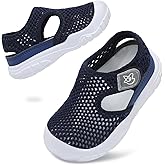 LeIsfIt Toddler Sandals Boys Girls Wide Sandals Kids Water Sandal Shoes Lightweight Barefoot Summer Shoes for Indoor Outdoor