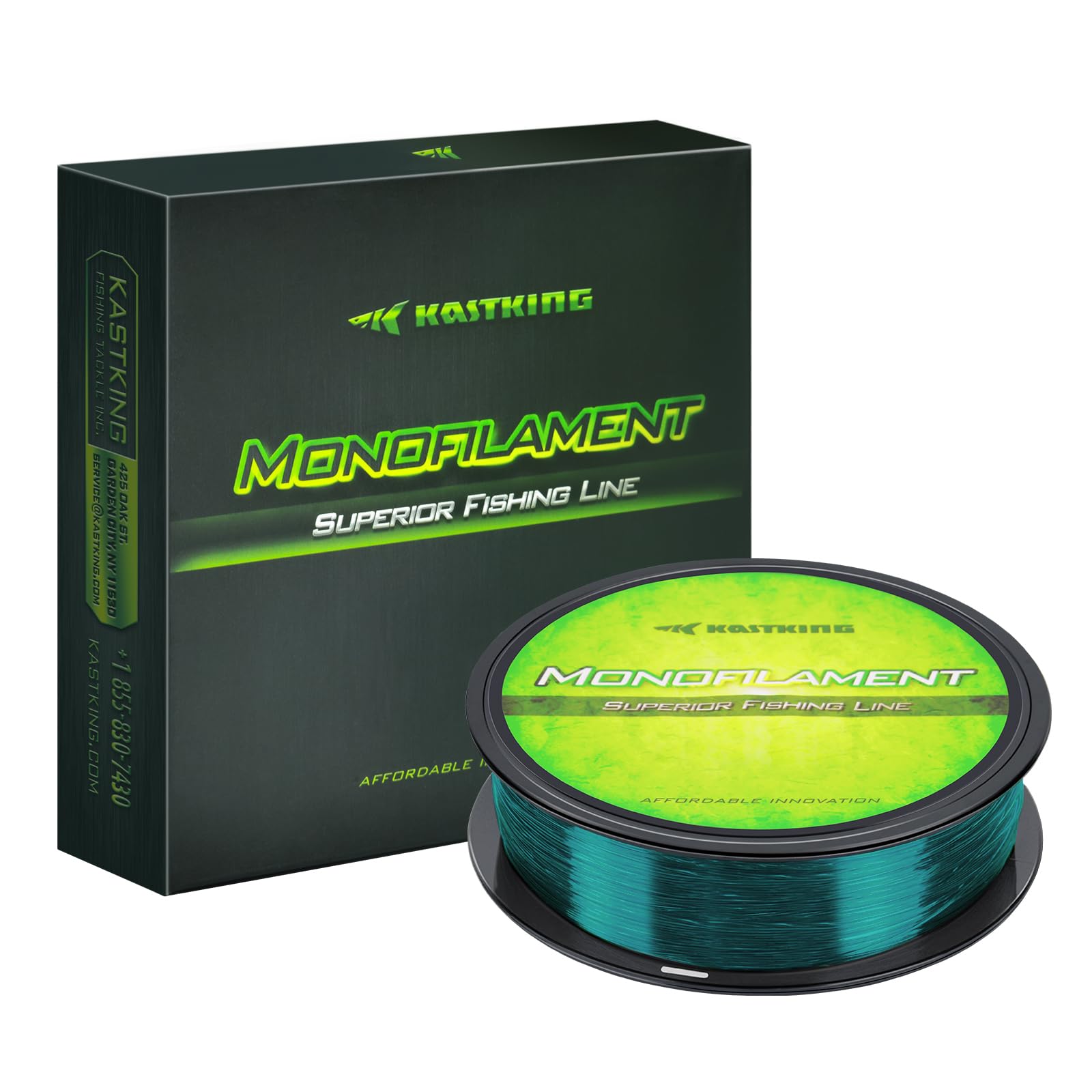 Photo 1 of KastKing Premium Monofilament Fishing Line, Mountain Green,300Yds,6LB