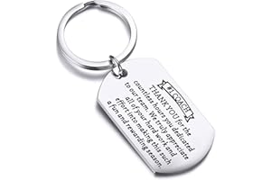 FUSTMW Coach Thank You Keychain #1 Coach Gift Appreciation Gift for Football Basketball Soccer Baseball Coach Retirement Gift