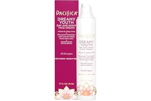 Pacifica Beauty Dreamy Youth Day and Night Face Cream, Skincare, Daily Moisturizer, Grapeseed Oil, Peptides, Hydrating, Face Lotion, Face Care, For Dry and All Skin Types, Vegan, 1.7 fl oz (1 Count)
