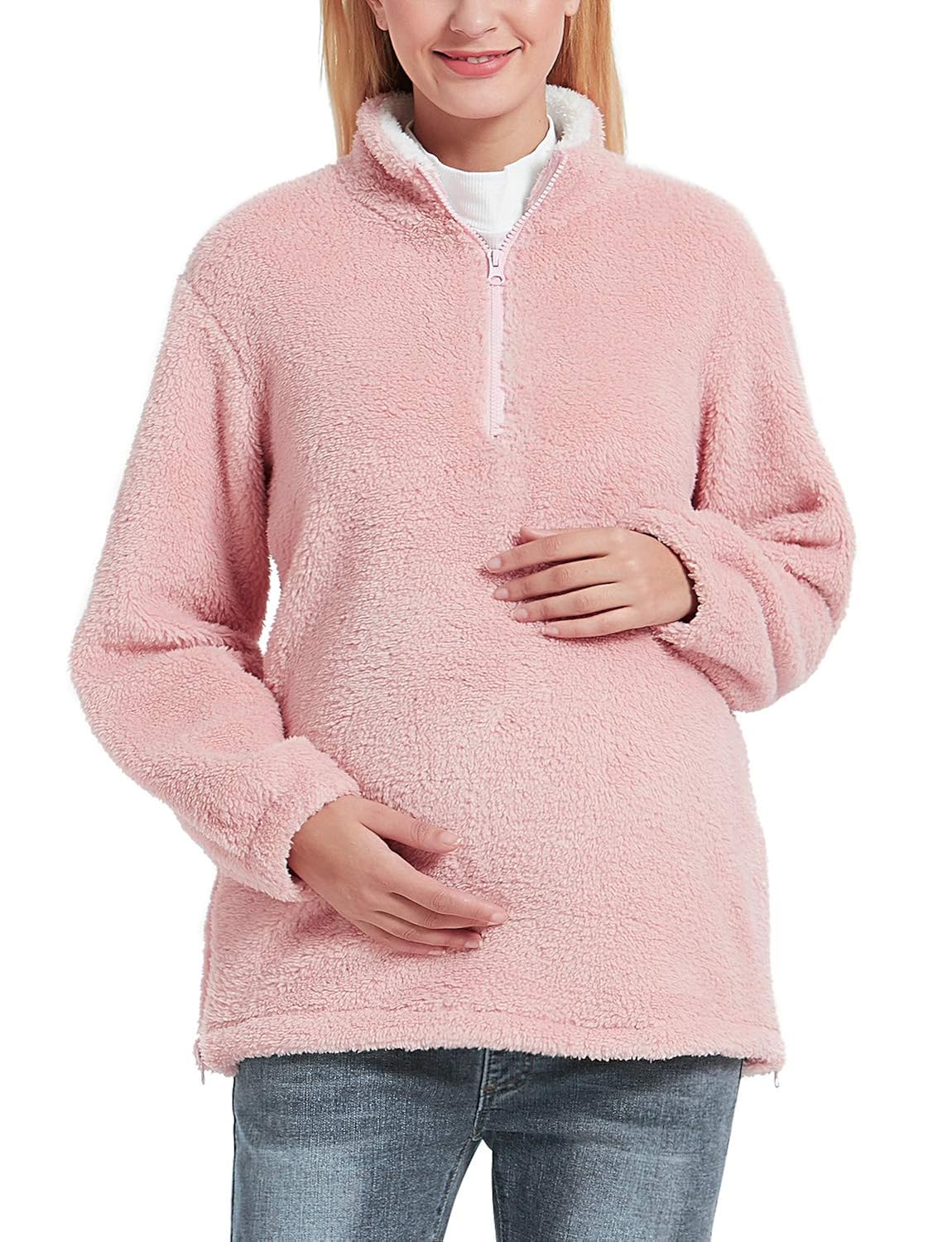pullover fuzzy jacket