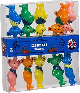 Grateful Dead Kurt Adler UL 10-Light Bears Light Set (GD9141)