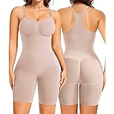 Nebility Shapewear Bodysuit for Women Tummy Control Body Suits Racerback Full Body Shaper Faja Seamless Butt Lifter