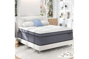 EEN EEN SLEEP Full Size Mattress [Upgraded Strengthen] 10 Inch Firm Full Mattress In A Box, Hybrid Mattresses With Gel Memory Foam & Independent Pocket Springs, Pressure Relief, Cooling, Strong Edge Support