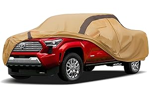FSGRICH Tacoma Car Cover Waterproof All Weather Compatible with Toyota Tacoma 2005-2024, Outdoor Anti-UV Sun Rain Protection Full Exterior Cover
