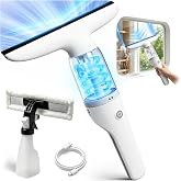 Window Vacuum Squeegee, 1.06lb 2000Pa Electric Window Cleaner Tool | with 2200mAh &amp; Detachable Water Collection Tank, Electric Squeegee Cordless for Glass Doors, Mirrors, Tiles, Car