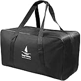 Supvision 54L 14.2Gallons Foldable Duffle Cloth Bag Travel DuffelTote Bags Durable Luggage GymBag with Zippers and Handles for Camping and Traveling 23.6x11.8x11.8in