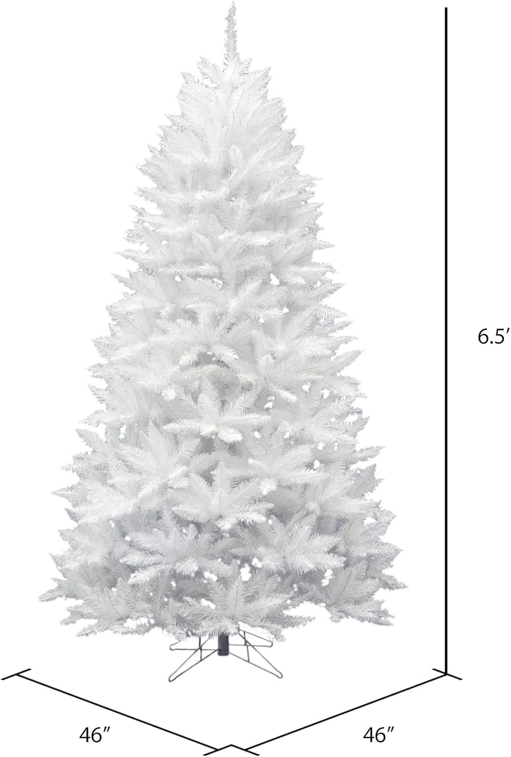 Amazon Com Vickerman Spruce Christmas Tree 6 5 Feet Sparkle White Home Kitchen