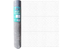 MTB SUPPLY 20GA Galvanized Hexagonal Poultry Netting Chicken Wire 36 inches x 150 feet x 1 inch Mesh