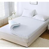 MUXHOMO 2 Inch 7-Zone Firm Queen Mattress Topper, Egg Crate Foam Mattress Topper Queen Size for Back Pain, Cooling Gel Infuse