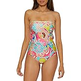 Trina Turk Women's Venus Banded Tankini, Casual, Swimsuit Tops