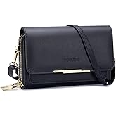 Roulens Small Crossbody Bag for Women,Cell Phone Purse Women's Shoulder Handbags Wallet Purse with Credit Card Slots