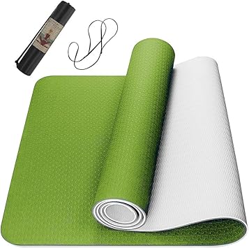 Amazon ヨガマット エクササイズマットtopmatトレーニングマット ダイエット器具 ホット腹筋 背筋 脚痩せ 初心者用 ストレッチ軽量 滑り止め 高密度 耐久性1cm 61cm 6mm ケース付き Topmat スポーツ アウトドア