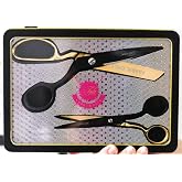 Tula Pink Limited Edition Black &amp; Gold Scissor Tin