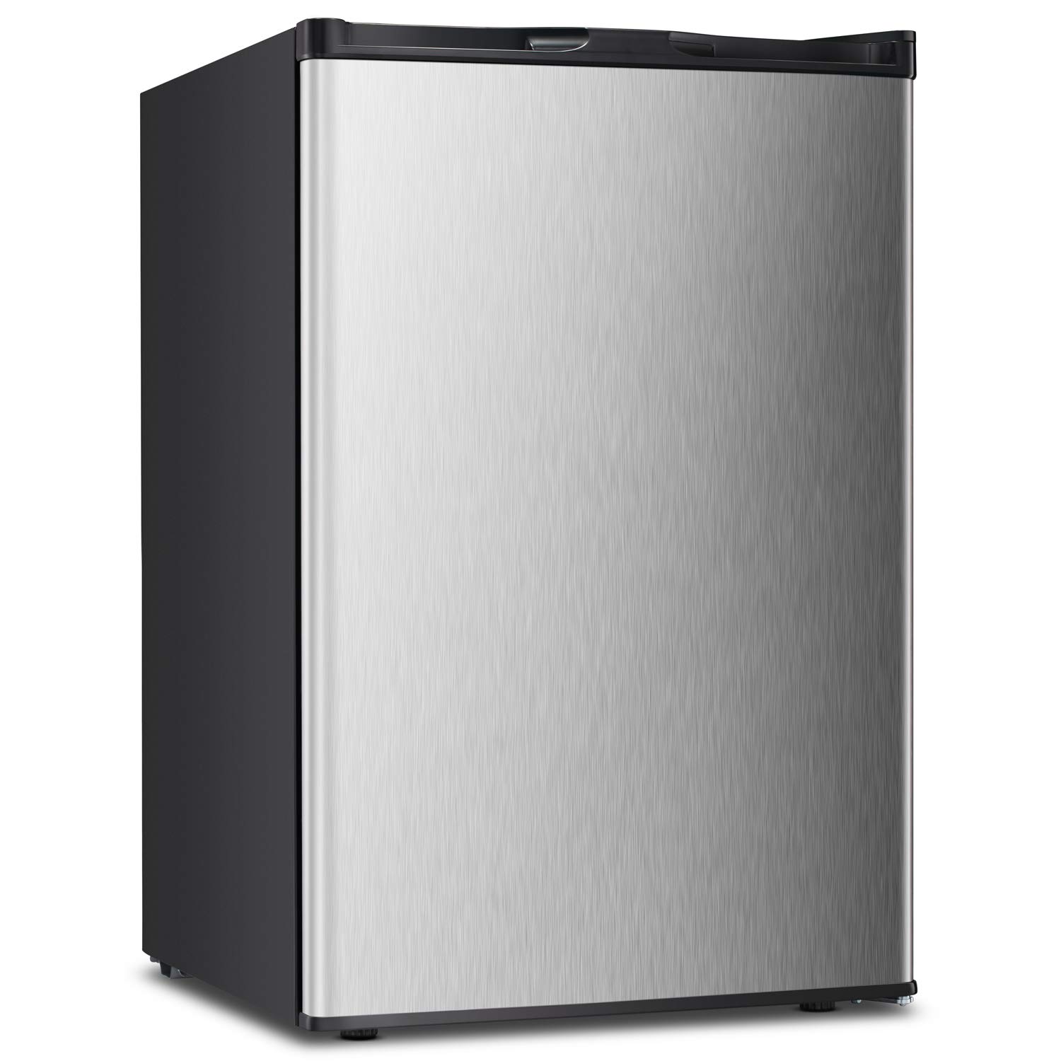 3.0 CU.FT Upright Freezer Convertible Deep Stainless Steel Capacity Quick Freeze Function Refrigerator Low Noise Compact Refrigerators (Stainless steel-3.0cu.ft)