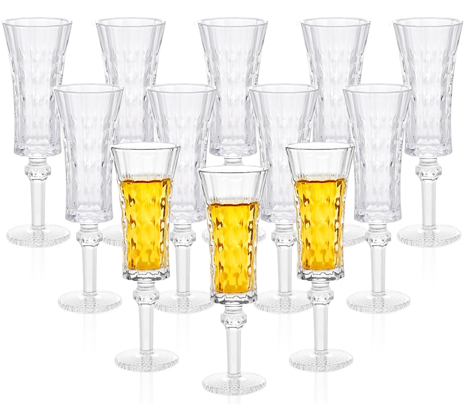 Soopiiso Cordial Glasses with Stem, 1.5oz/45ml, Sherry Glasses Set of 12, Limoncello Glasses for Tequila, Shot Glasses Set with Stem