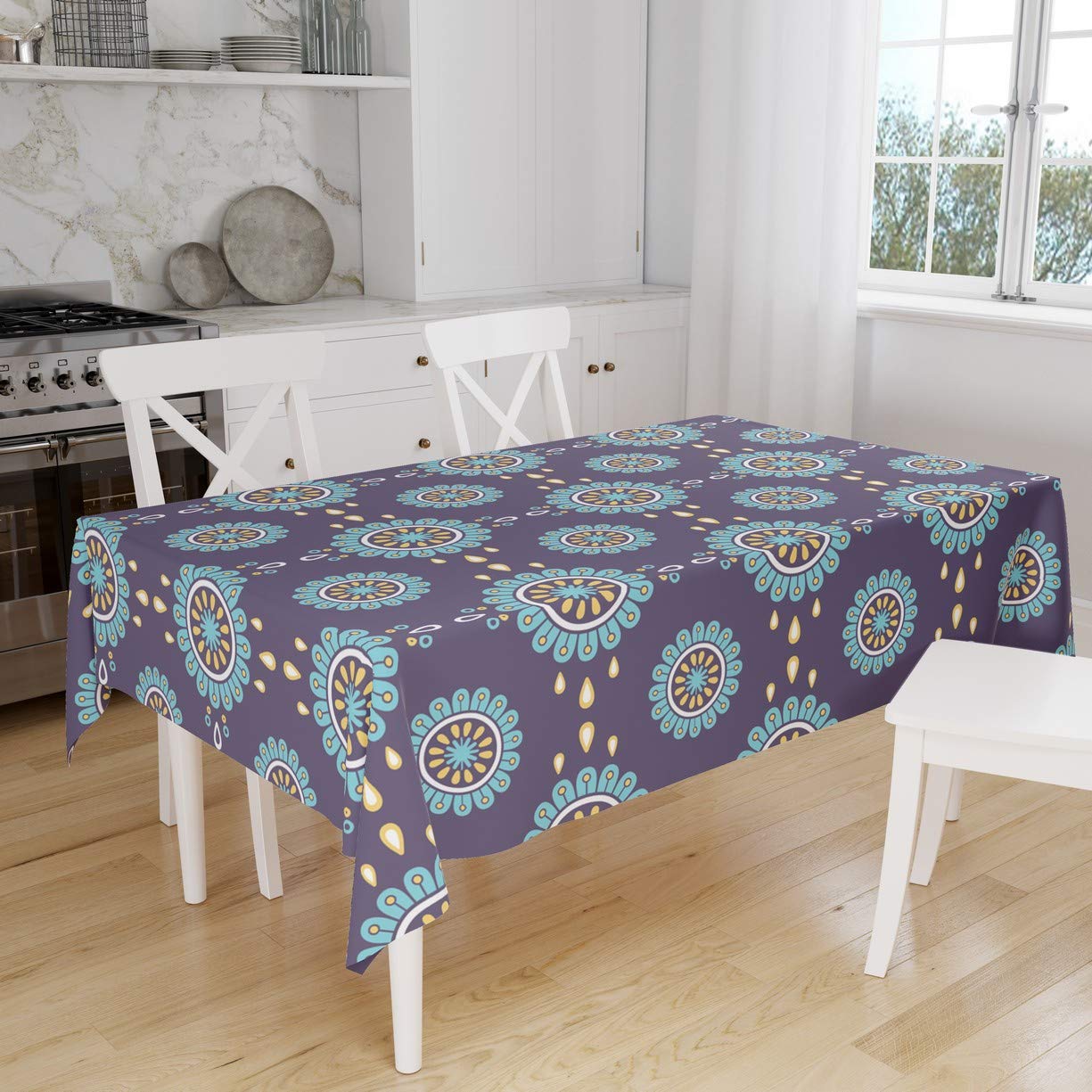 Bonamaison Kitchen Decoration, Tablecloth, 140cm x 160cm - Designed and Manufactured in Turkey