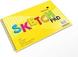 Silvine A4 Sketch Pad 40 Sheets 100gsm Twin Wire Landscape 210 x 297mm view 2