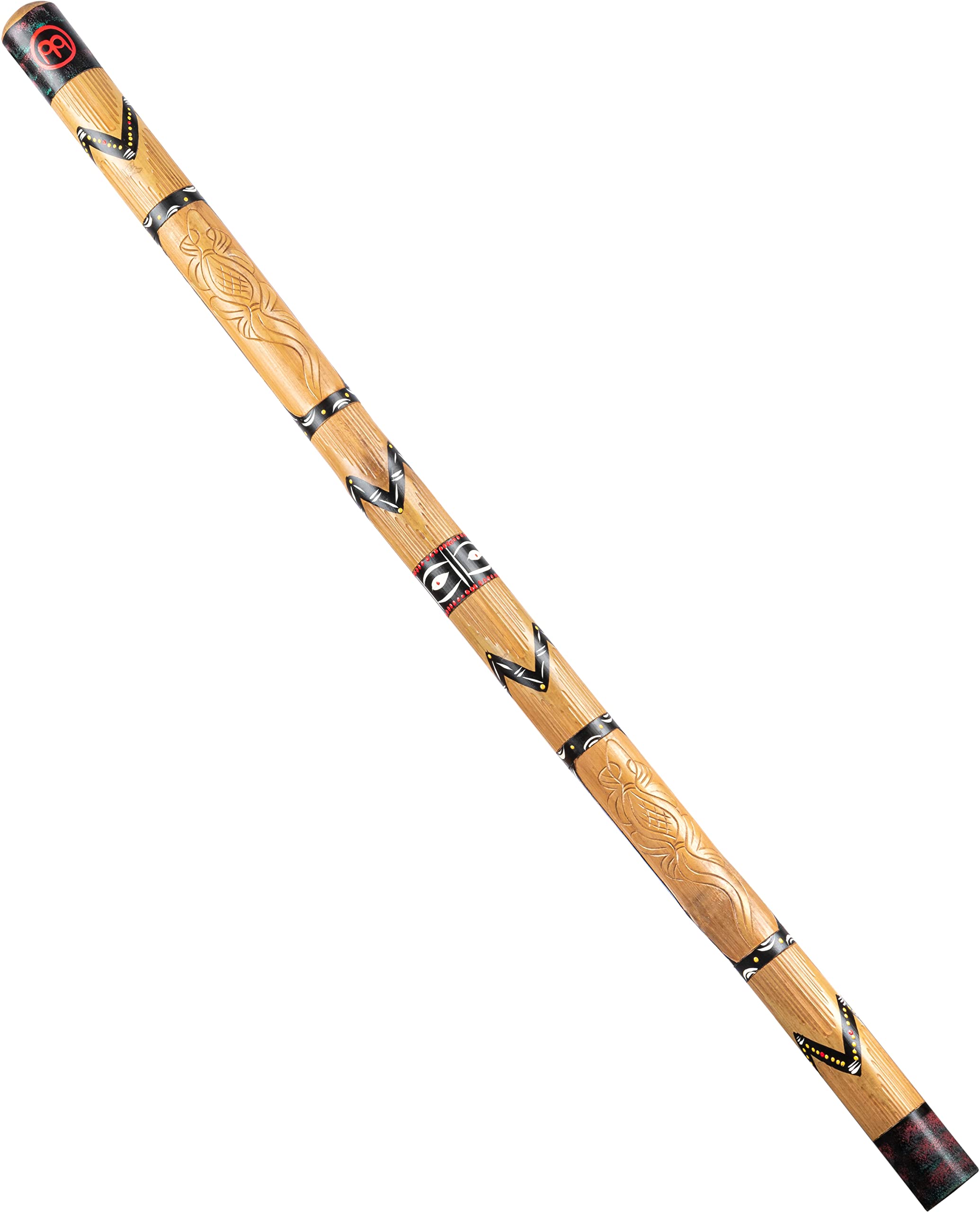 Meinl Percussion Wood Didgeridoo Instrument - Hand-painted 47 inches / 120 cm large Didgeridoo - D Tuning - Bamboo, Multicolored (DDG1-BR)