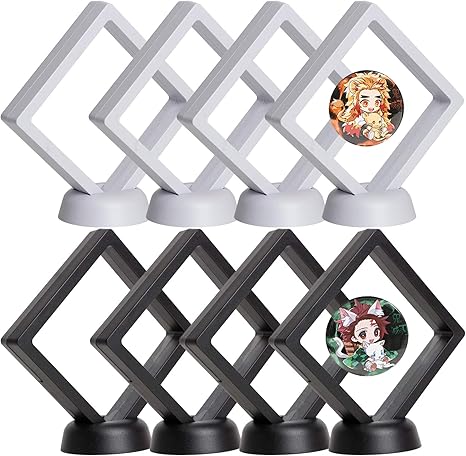 Amazon ホビー収納 ディスプレイスタンド おしゃれ ディスプレイボックス 防塵 防水 薄く耐久性ある透明pet製フィルム Abs製フレーム 台座付き ディスプレイホルダー アクリルキーホルダー ラバーストラップ アクキー 缶バッジ 記念コイン ジュエリー 耳飾り