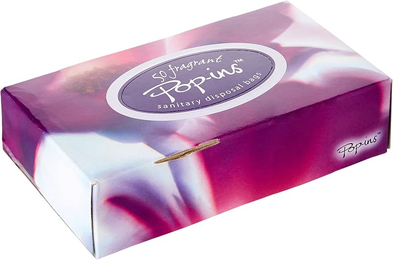 Polylina Pop-Ins Sanitary Disposal Bags 50 Purple Recycled UK Leak Proof Strong