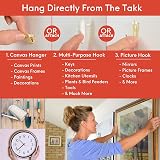 Takker Refill Pack 36 Refills and 8 Picture Hooks Compatible with Hanging Tool view 6