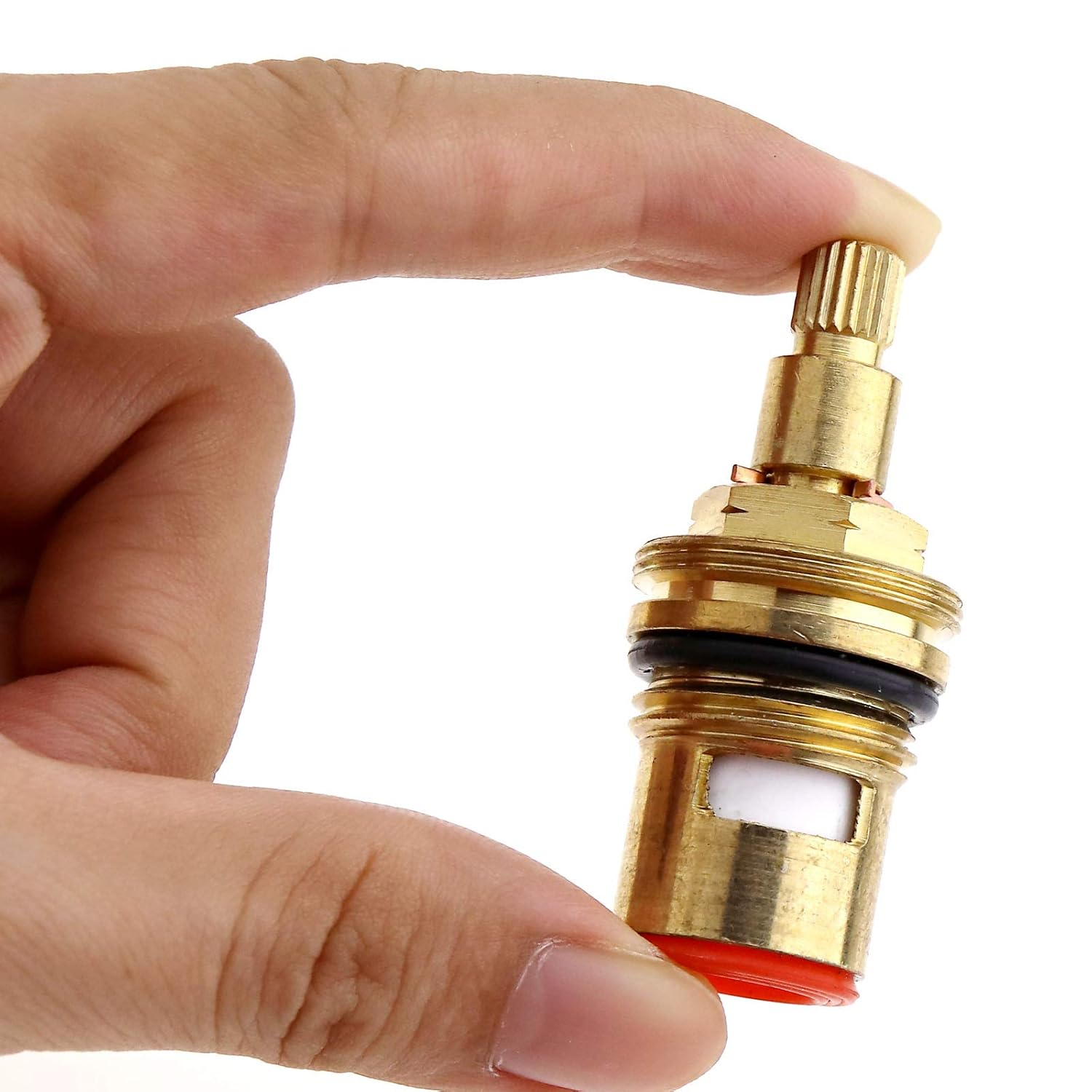 Tap Head Ceramic Brass Disc Taps Insert Gland Cartridge 1/4 Turn