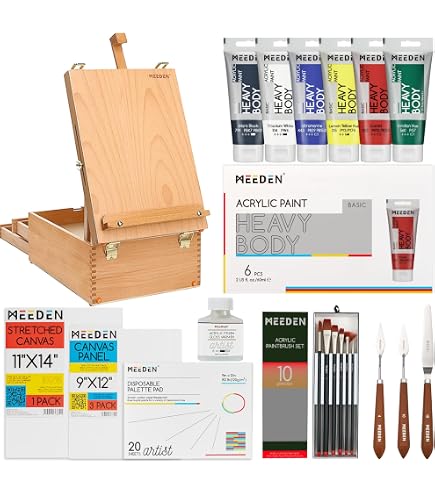Amazon.com: MEEDEN 35 Pcs Art Painting Kit: All-in-One Art