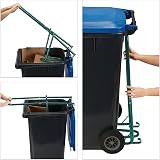 Relaxdays Rubbish Press for Wheelie Bins Manual Waste Compressor Green view 6