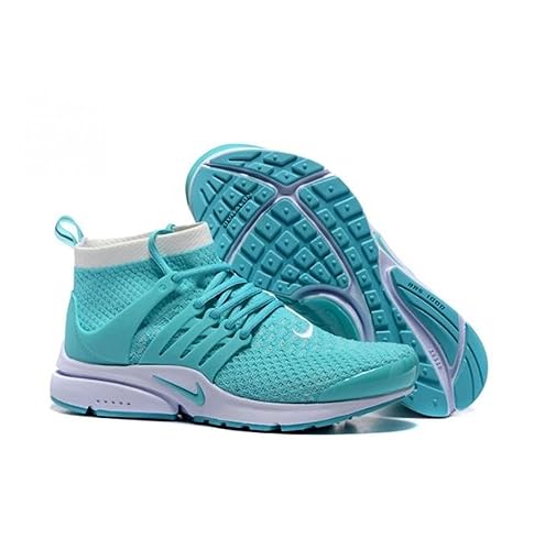 nike air presto flyknit green running shoes