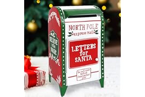 BIG FORTUNE Letters to Santa Mailbox North Pole Post Vintage Mailbox Letters Decoration Boxes Christmas Farmhouse Decor