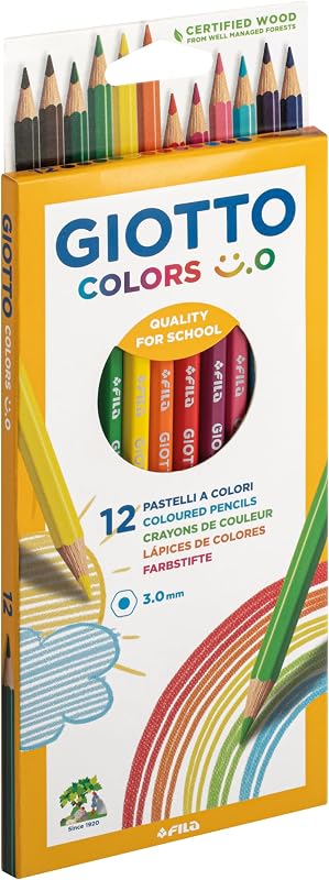 Colors Smiley Lápices de Colores, Colores Surtidos, 12 unidades
