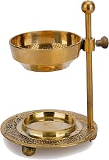 Ajuny Brass Golden Incense Burner Adjustable Design for Home Decor view 5
