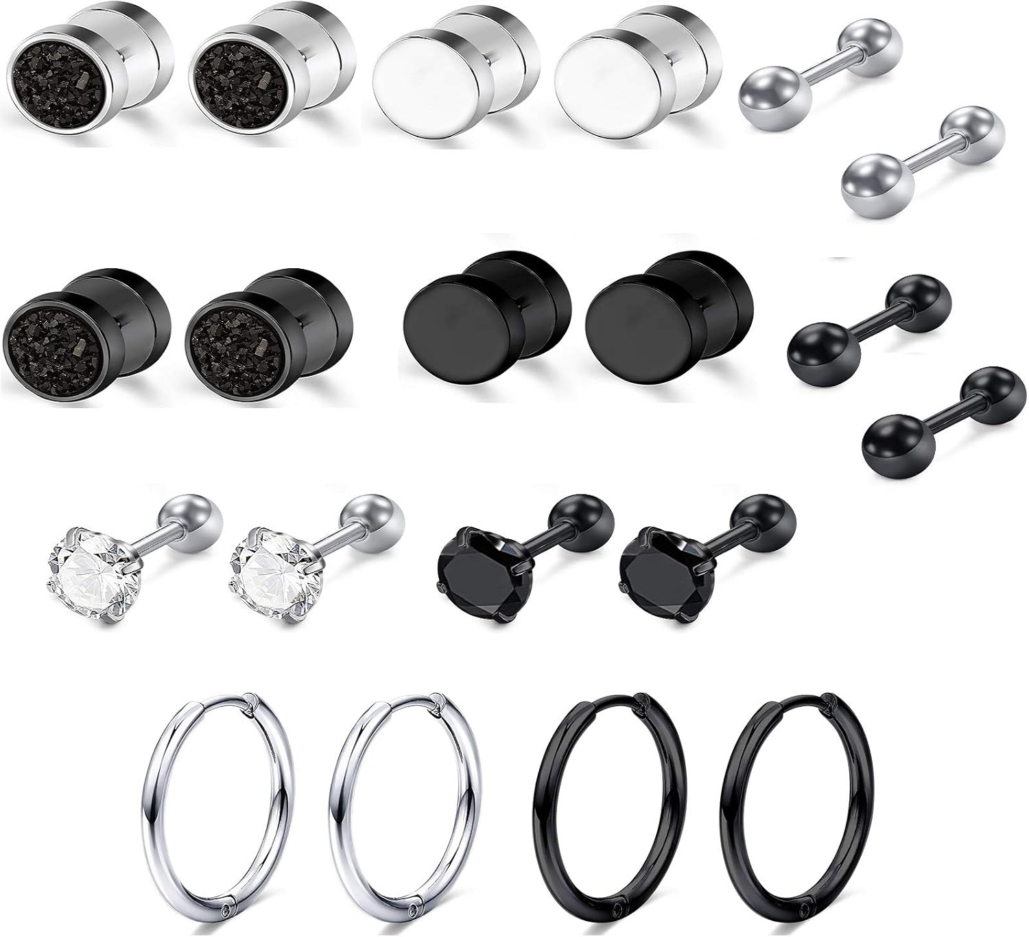 LAURITAMI Kit Piercing 18pcs Per Lingua E Capezzoli | Barre In Acciaio Chirurgico 14G Con Misure 14mm E 16mm | Anelli Decorativi Per Piercing - Foto 7