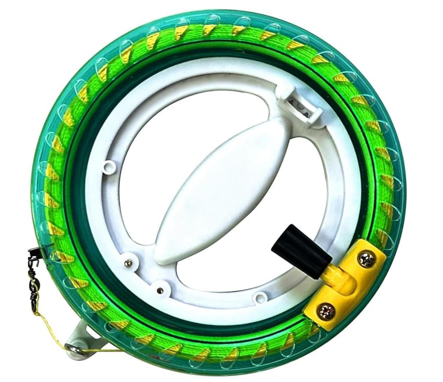 Touch the sky Kite Line Wheel with Locking Device, Professional Outdoor Kite Accessories, Wheel Diameter 14cm, Line Length 80m. Perfect Structural, Easy to Grasp and Control, Suitable for Beginners.