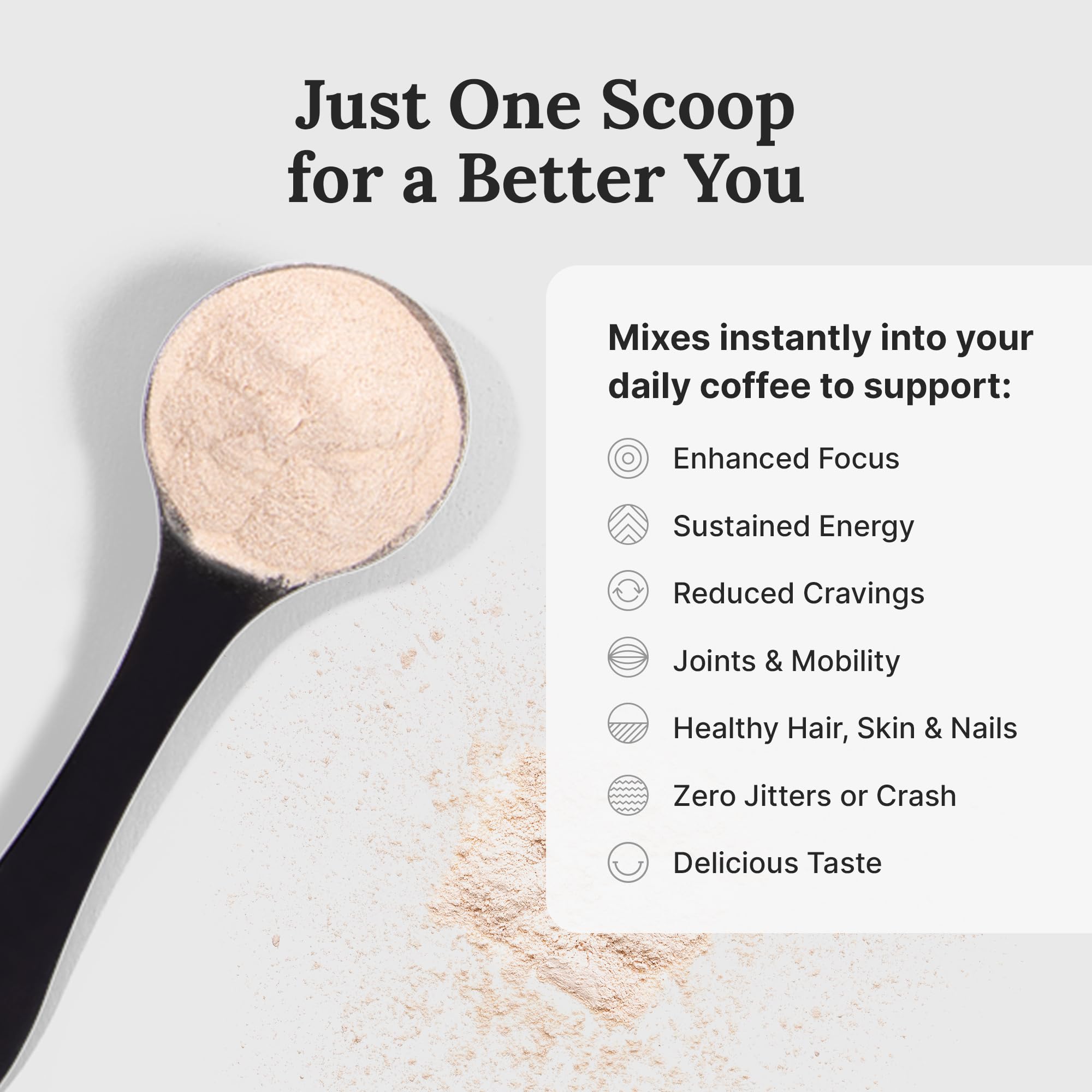 For Wellness The Good Stuff Performance – Coffee Booster | Collagen + MCT Powder Supplement with L-Theanine and Antioxidants for Jitter-Free Energy & Stamina | Non-Dairy, Keto-Friendly, 30 Servings