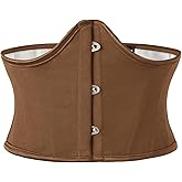 Scarlet Darkness Corset Belt for Women Underbust Renaissance Corsets Vintage Bustier Top Coffee 6