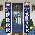 4th of July Decorations Patriotic Decor Pre-assembled Hanging Banners Memorial Day Flag Labor Veterans Armed Forces Military 