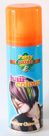 Party Success Temporary Hair Colour Spray Fluorescent Orange 125ml Wash Out view 2