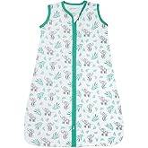 LollyBanks Sleep Sack, 100% Cotton Neutral Baby Sacks, 0.5 TOG Sleep Sacks Lightweight with 2-Way Zipper