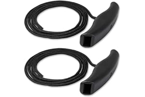 Gfdoso 2Pcs MKA-45 Trolling Motor Rope Handle Replacement for Minn Kota Maxxum & Edge – Compatible with MinnKota Trolling Motor Lift & Release Rope (Black MKA-45 Trolling Handle)