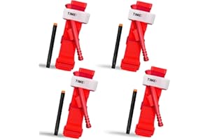 MIEDECDEL 4 Pack Tourniquet, Tactical Emergency Tourniquets with Reinforced Windlass Rod and Pen, Safest Combat Hemostasis kit Single-Handed Application for Military, Medical, School Training, Outdoor, Hiking